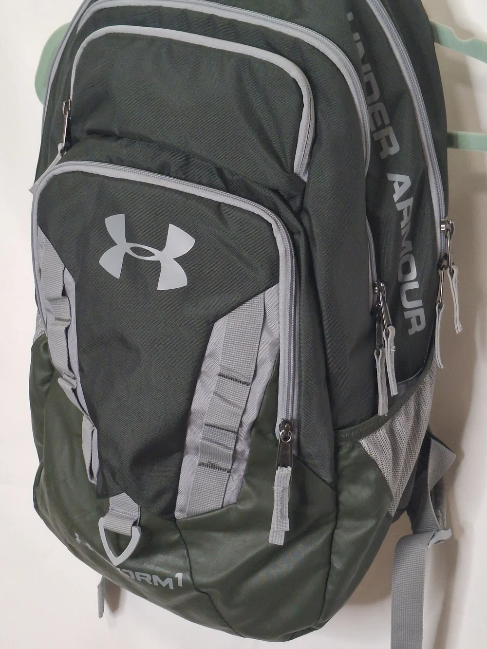 Under Armour Storm Recruit Men's Green and Gray Backpack